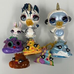 Poopsie Cutie Tootie Surprise  Colorful Unicorn and Animal Figurines Set toy lot